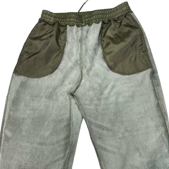 Anthropologie Avec Les Files Faux Leather Jogger Pants Womens Small Green - Picture 10 of 16